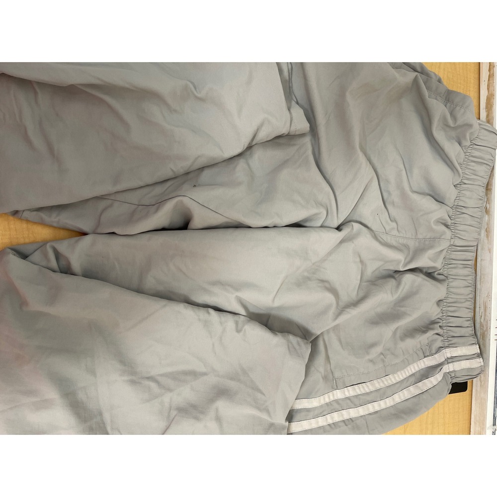YoungLA Mens Grey Mesh Lined Track Pants XL Side Stripe Athletic Joggers
